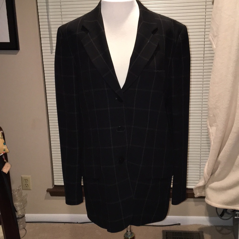 DKNY  vintage black blazer with stitch detail